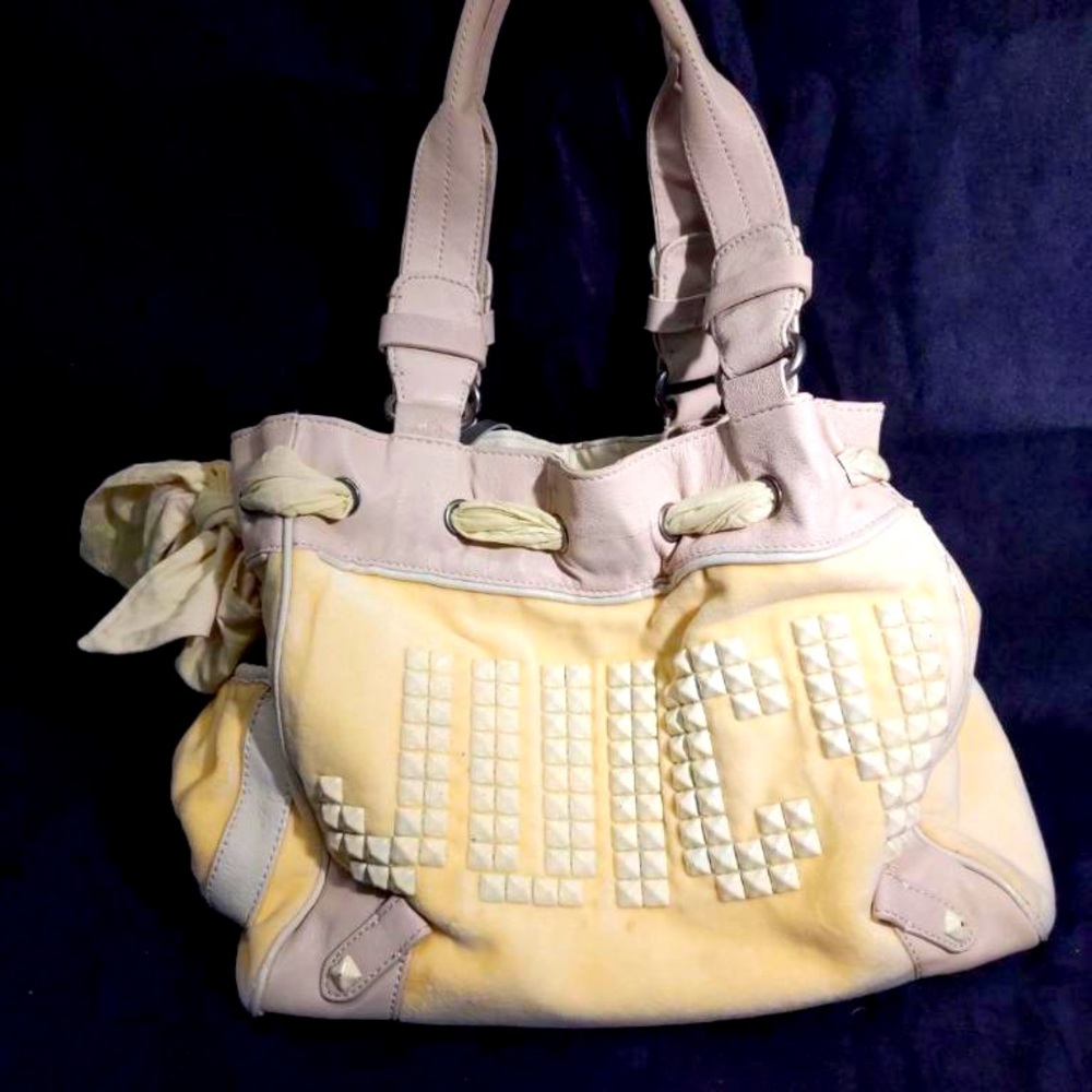 🌟Retro Juicy Couture Sunny Yellow Studded front Purse